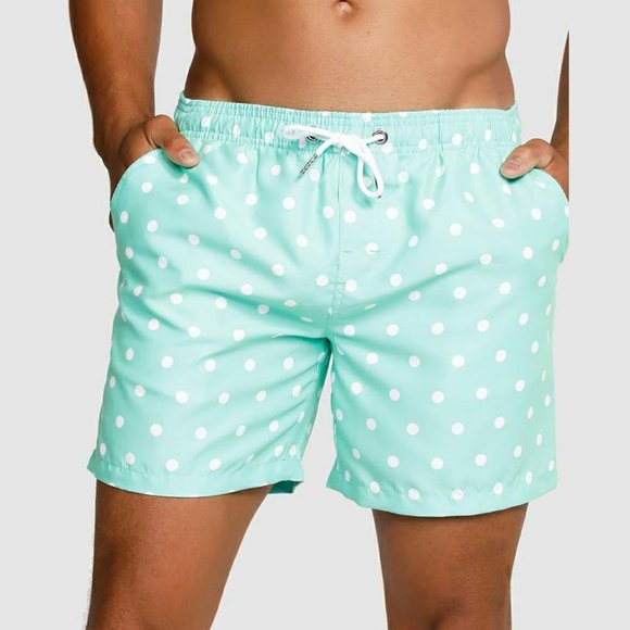 Vacay Swimwear Other - Vacay Swimwear Men's Bora Bora Mint Polka Dot Swim Trunks - Size Large